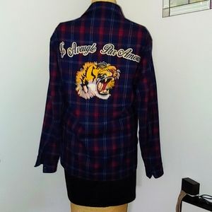 Gucci BLIND FOR LOVE flannel shirt
